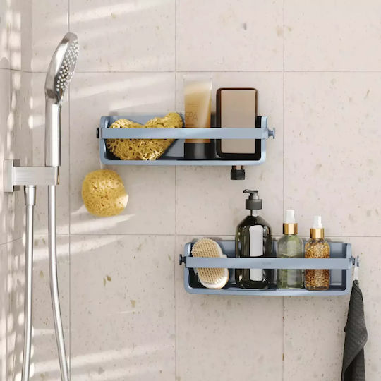 Umbra Wall Mounted Bathroom Shelf Plastic 9x33x8.6cm Blue