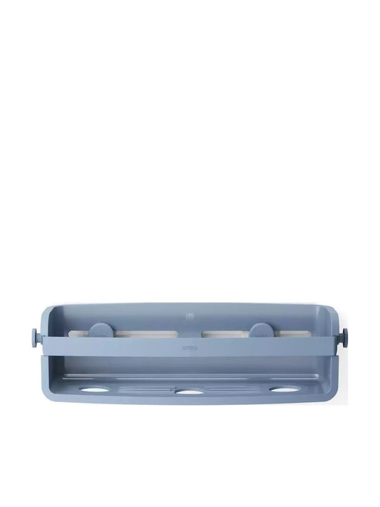 Umbra Επιτοίχια Ραφιέρα Μπάνιου Πλαστική 9x33x8.6cm Μπλε