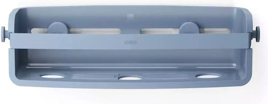 Umbra Wall Mounted Bathroom Shelf Plastic 9x33x8.6cm Blue