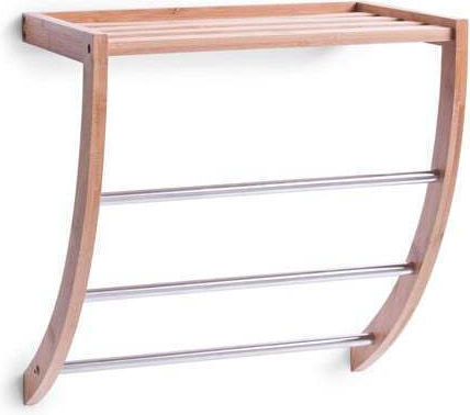 Zeller Wall Mounted Bathroom Shelf Wooden 38x24x40cm Blue Zeller Wall Mounted Bathroom Shelf Wooden 38x24x40cm Blue