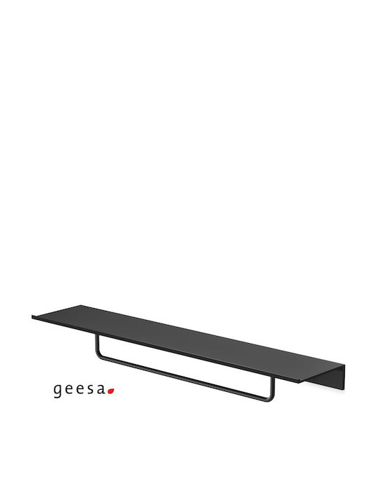 Geesa Стенен Рафт за баня Метален 60x12.5x7.6см Черна