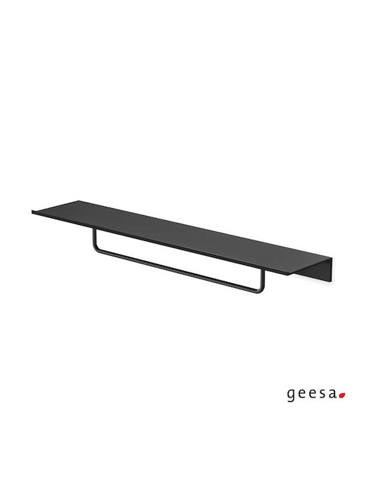 Geesa Стенен Рафт за баня Метален 60x12.5x7.6см Черна