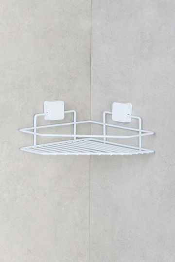SteweHome SteweHome An Der Wand Montierte Badezimmerregal Metallisch Weiß