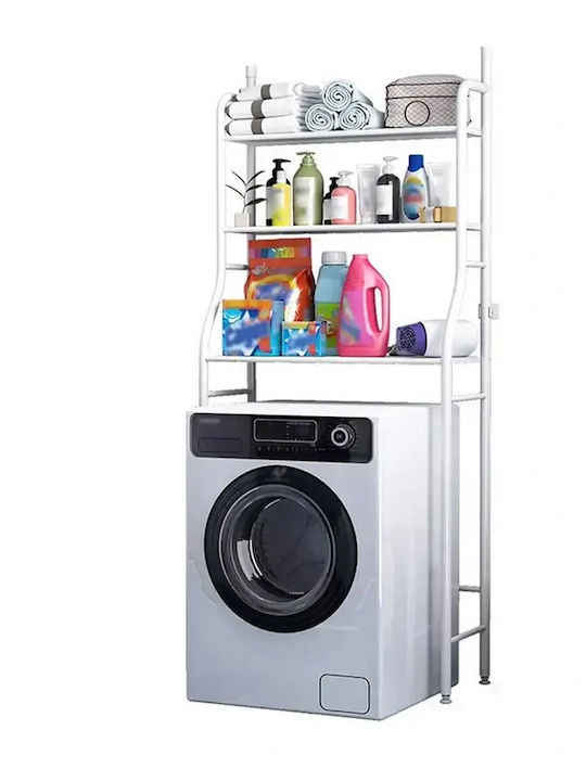 Verk Group Wall Mounted Bathroom Shelf Metallic White