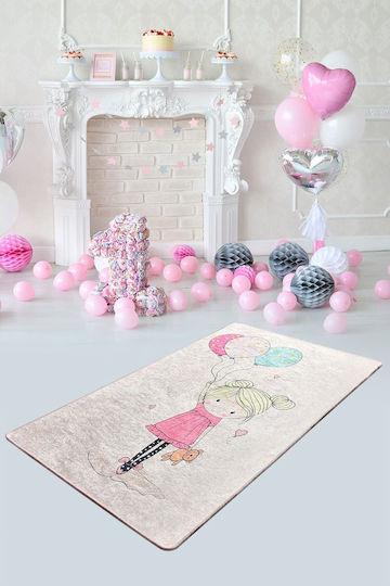 Chilai Home Kinder Teppich Rosa 140x190cm