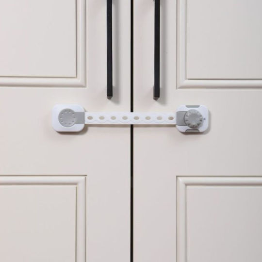 Dreambaby Twist N Lock Cabinet & Drawer Lock with Sticker made of Plastic in White Color 2pcs
