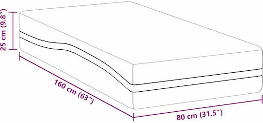 vidaXL Matratze Kinderbett 160cmx80cmx25cm