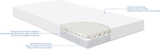 Kikka Boo Στρώμα Κούνιας Nightdream Bamboo με Κοκοφοίνικα 60cmx120cmx10cm