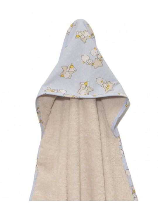 Baby Oliver Baby Hooded Bath Towel Multicolour 75x75cm