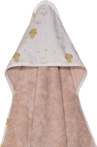 Baby Oliver Baby Hooded Towel Bathrobe with Hood Sapo Milo 75x75cm