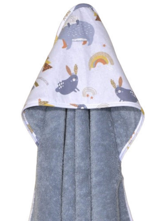 Baby Oliver Baby Bath Towel Hooded 75x75cm