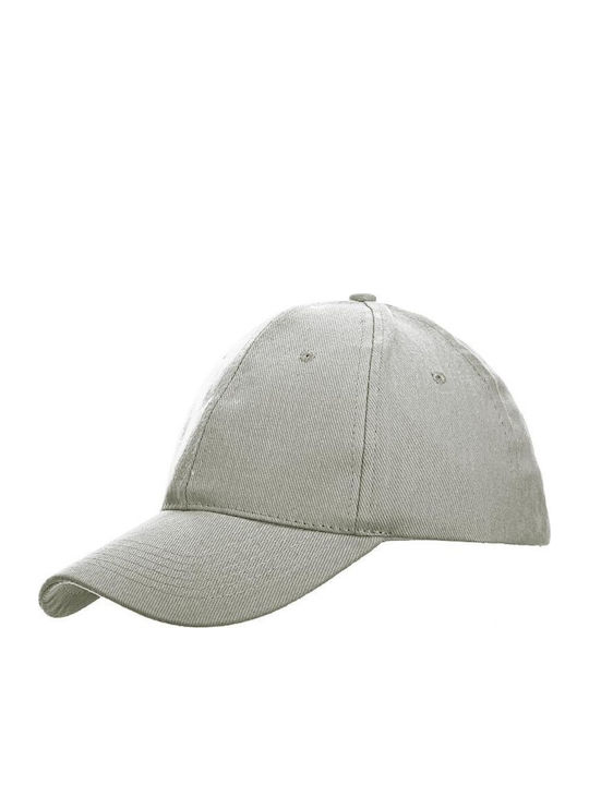 Stealth 00835 Six-Panel Jockey Cap 100% Brushed Cotton Grey