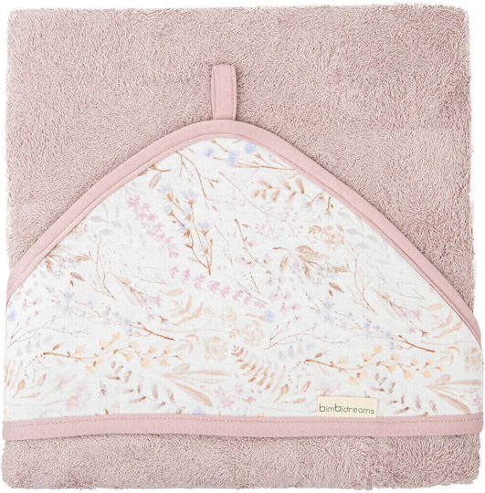 Bimbidreams Baby Hooded Towel Niza Purple 100x100cm