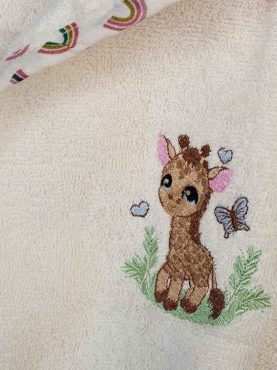 Dimcol Детски Халат Giraffe Многоцветен с Качулка