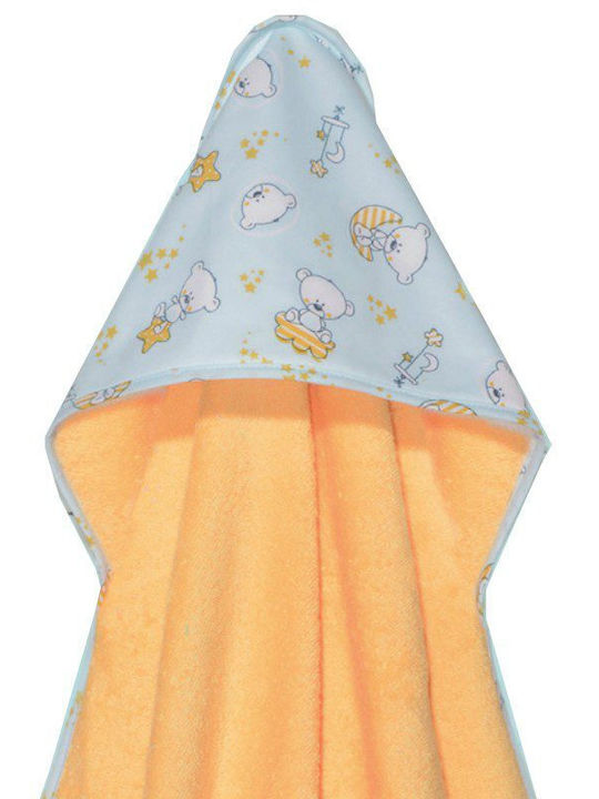 Baby Oliver Baby-Badetuch mit Kapuzen 75x75cm Baby Oliver Baby-Badetuch mit Kapuzen 75x75cm