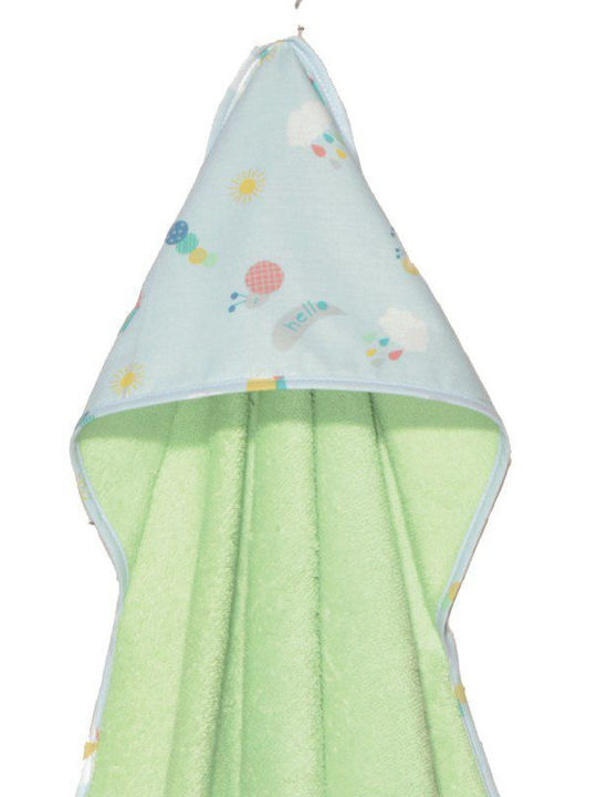 Baby Oliver Baby-Badetuch mit Kapuzen 75x75cm Baby Oliver Baby-Badetuch mit Kapuzen 75x75cm