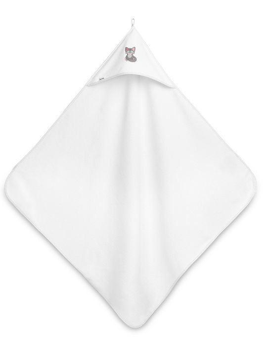 Sensillo Baby Bathrobe Hooded 100x100cm