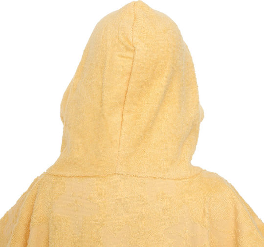 Baby Poncho Bathrobe Hooded Sea Yellow 55x70cm