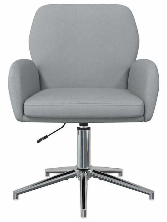 Drehbarer Besucherstuhl mit Armlehnen in Grau Farbe 54x58x90cm 2Stücke