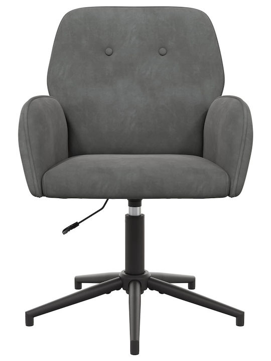 Drehbarer Besucherstuhl mit Armlehnen in Schwarz Farbe 54x55x90cm 4Stücke