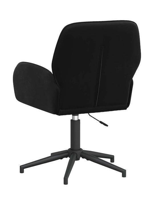 Drehbarer Besucherstuhl mit Armlehnen in Schwarz Farbe 54x55x90cm 2Stücke