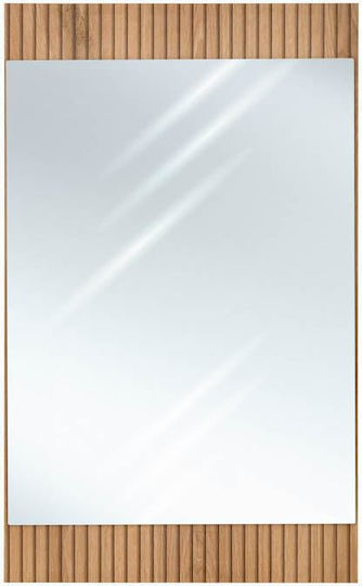 Fylliana Wandspiegel Beiges 80x47cm Fylliana Wandspiegel Beiges 80x47cm