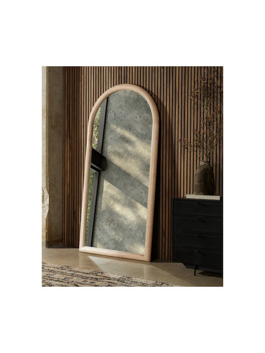 Liberta Scandi Oglindă de Perete De Corp Întreg cu Bej Ramă din Lemn 160x60cm 1buc