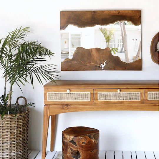HomeMarkt HM9364 Καθρέπτης Ορθογώνιος Καφέ 75x100cm HomeMarkt HM9364 Καθρέπτης Ορθογώνιος Καφέ 75x100cm