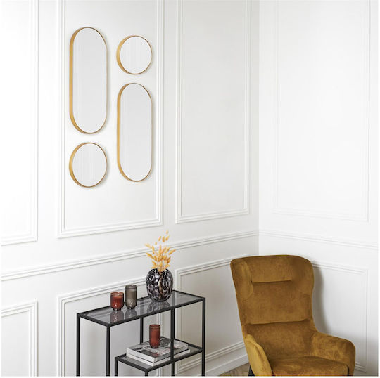 The Home Deco Factory HD0110 Καθρέπτης Χρυσός 71x30cm 4τμχ The Home Deco Factory HD0110 Καθρέπτης Χρυσός 71x30cm 4τμχ