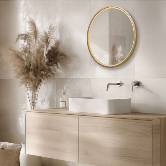 Zambelis Lights 25388 Wall Mirror Black & LED Lighting Diameter 60cm Zambelis Lights 25388 Wall Mirror Black & LED Lighting Diameter 60cm