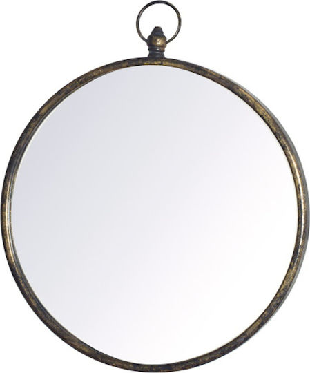 Zaros HT327 Wandspiegel Gold Durchmesser 53,5cm