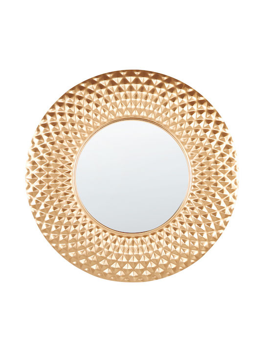 Combe Wandspiegel mit Gold Glas Rahmenmaterial Durchmesser 60cm