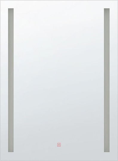 LED-Wandspiegel 60 x 80 cm Silber Martinet LED-Wandspiegel 60 x 80 cm Silber Martinet