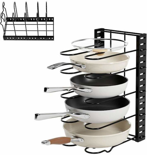 Metallische Basis für Töpfe & Pfannen 40x20x5cm 5 Stück Schwarz Metallische Basis für Töpfe & Pfannen 40x20x5cm 5 Stück Schwarz