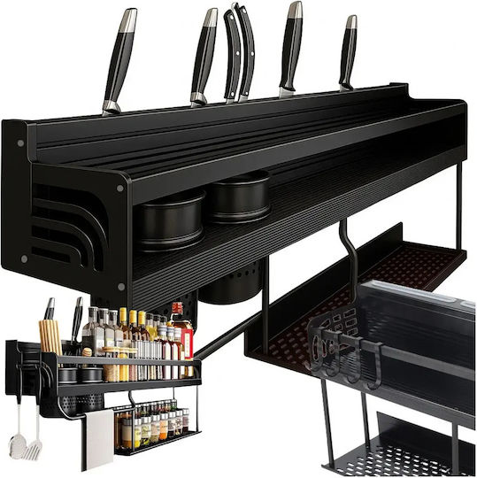 Verk Group Wall Metal Shelf 58x24cm Black