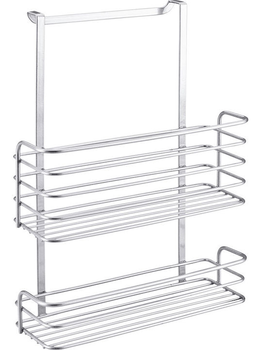 Metaltex Κρεμαστό Ράφι Galileo Polytherm Μεταλλικό 26x12x36εκ. Ασημί