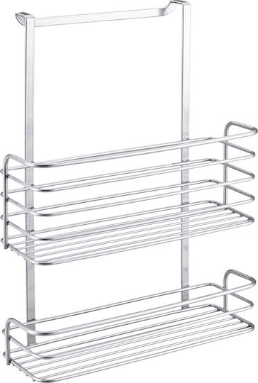 Metaltex Κρεμαστό Ράφι Galileo Polytherm Μεταλλικό 26x12x36εκ. Ασημί