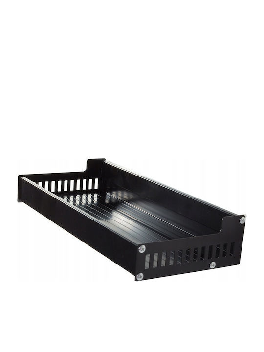 Стенен Металик Рафт 30x13x5.5см Черен