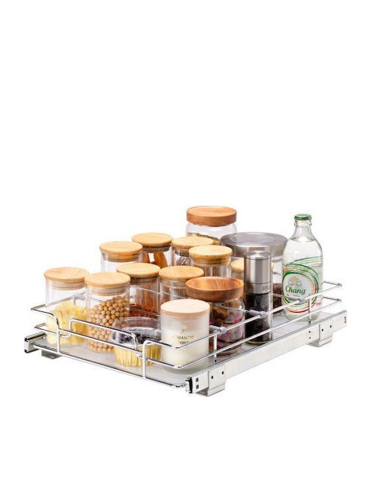 Vevor Inox Küchenregal 30x43cm Silber