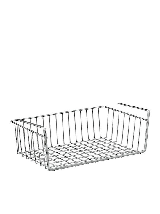 Metaltex Κρεμαστό Ράφι Kanguro Polytherm Μεταλλικό 30x26x14εκ. Ασημί