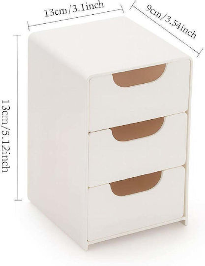 SteweHome Επιτραπέζια Βάση Πλαστική 8.5x7.5x3.8εκ. 2τμχ Λευκή