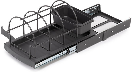 Emuca Tabletop Plastic Base 43x26x24.5cm Grey