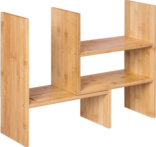 Songmics Tabletop Bamboo Rack 51x15.7x40cm Brown