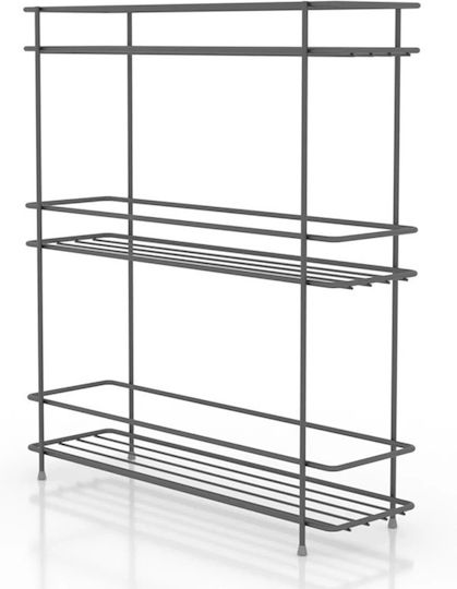 Tekno-Tel Tabletop Inox Base 32.5x8x37.5cm Black