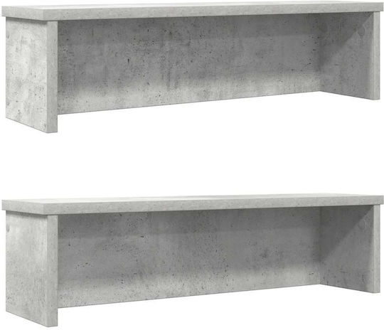 vidaXL Επιτραπέζια Βάση Ξύλινη 60x15x16εκ. 2τμχ