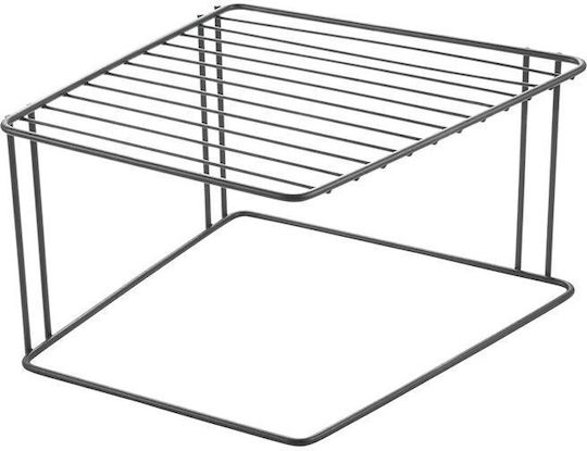 Metaltex Επιτραπέζια Βάση Μεταλλική 25x25x15εκ. Μαύρη