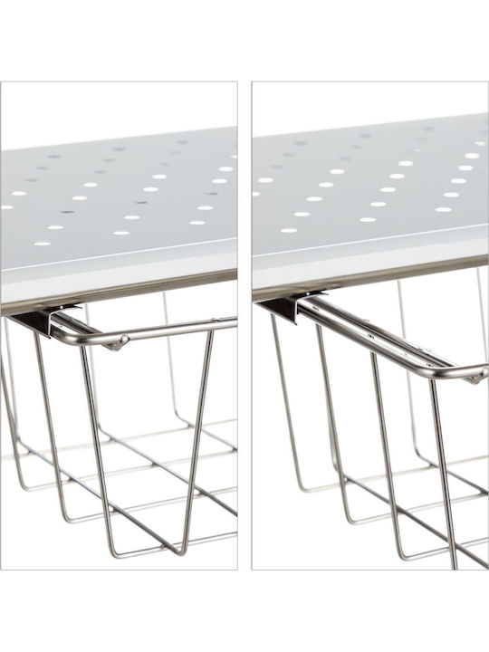 Relaxdays Tabletop Metal Base 32x23cm