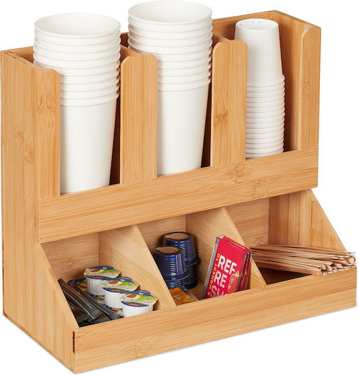 Relaxdays Holzregal Tischorganisationsständer 29.5x34.5x17cm Braune Relaxdays Holzregal Tischorganisationsständer 29.5x34.5x17cm Braune