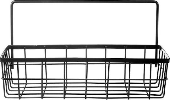 Orion Metal Kitchen Organization Shelf / Rack 30x10.5x17cm Black