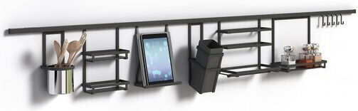 Emuca Wall Metal Shelf 110cm Grey